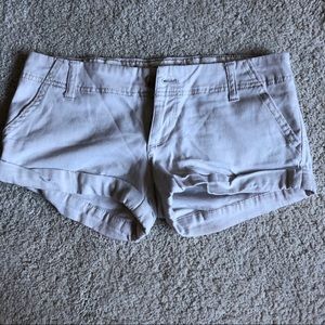 Khaki cream colored shorts